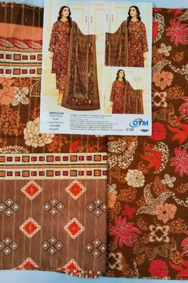 ARTICLE 04 ALL OVER PRINTED KHADDAR 3 PIECE