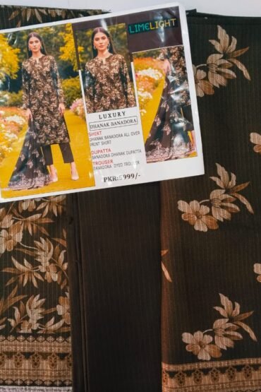 LIMELIGHT LUXRY DHANAK BANA DORA ALL OVER PRINTED