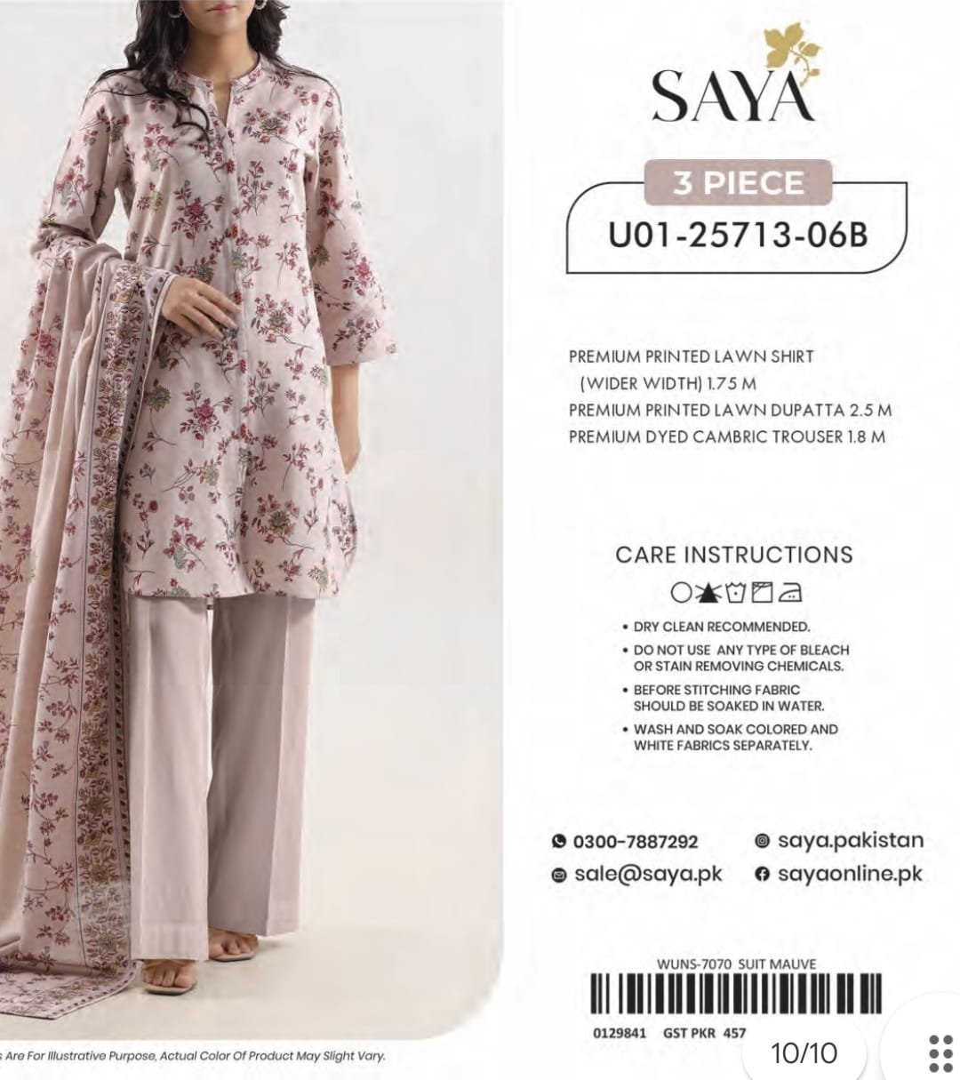 SAYA 3 PC SUMMER COLLECTION