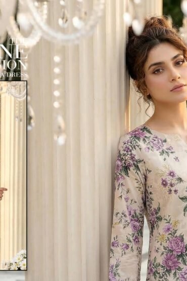 BELLEZA 3 PC LAWN UNSTICHED SUIT