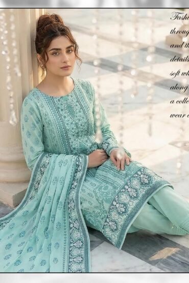 BELLEZA 3 PC LAWN UNSTICHED SUIT