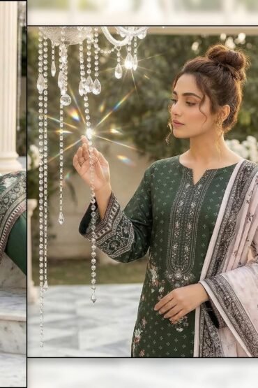 BELLEZA 3 PC LAWN UNSTICHED SUIT