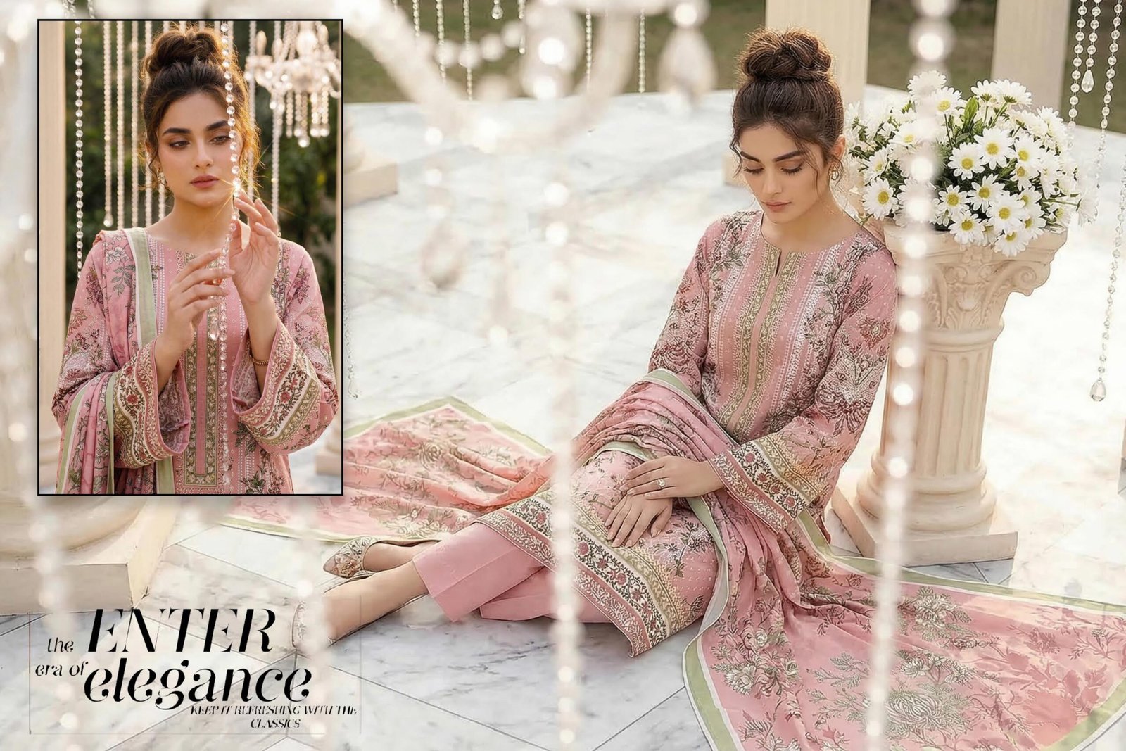 BELLEZA 3 PC LAWN UNSTICHED SUIT