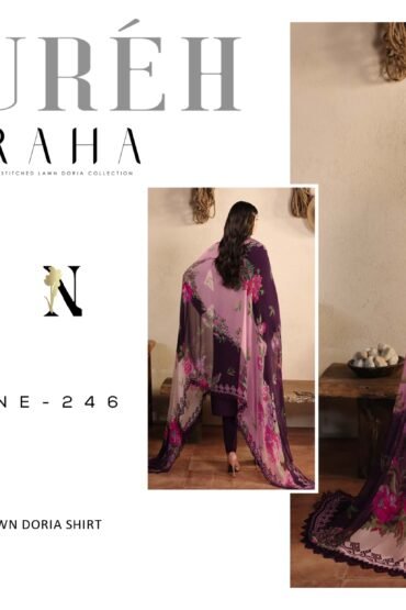 NUREH RAHA UNSTICHED LAWN COLLECTION 3 PC