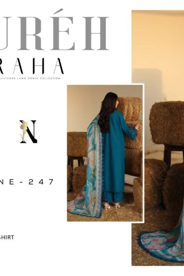 NUREH RAHA UNSTICHED DORIA LAWN 3 PC