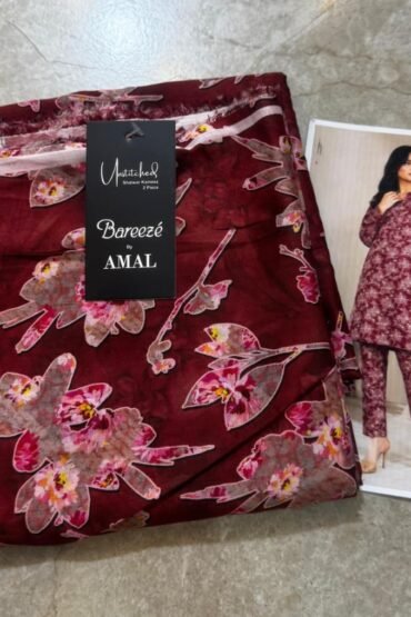 Bareeza 2 pc unstiched printed
