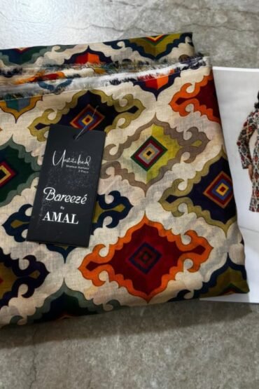 Bareeza 2pc unstiched printed